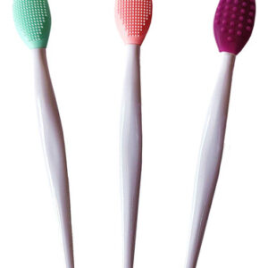 Conjunto De Pincéis Labiais 3 Peças De Esfoliante De Silico