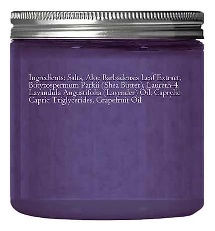 Essencialmente Kates Lavender Body & Foot Scrub 10 Onças - - Imagem 10