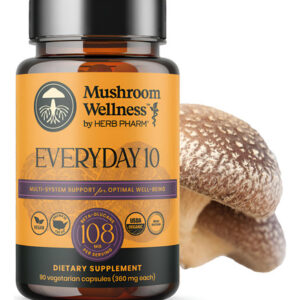 Suplemento Herb Pharm Mushroom Wellness Everyday 10 90 Cápsu
