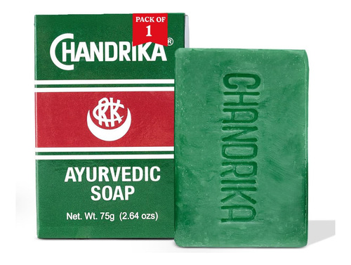 Sabonete Ayurvédico Chandrika Barra Orgânica Com Ervas
