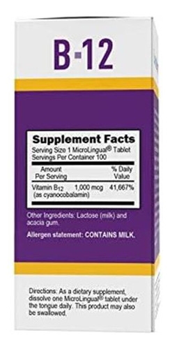 Vitamina B-12 Marca Superior Source 1000 Mcg/100 Comprimidos - Imagem 9