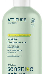 Loção Corporal Attitude Para Pele Sensível Com Óleo De Aveia