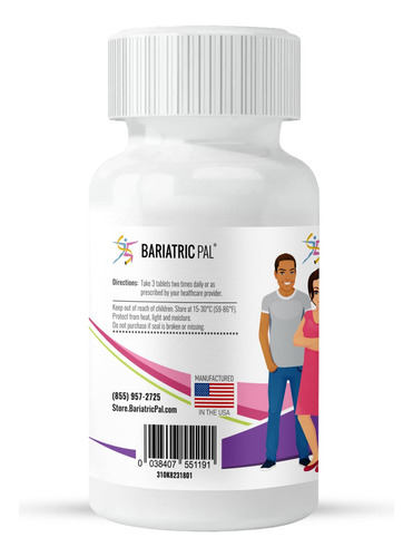 Citrato De Cálcio Bariatricpal Easy Swallow (600 Mg) E Compr - Imagem 13