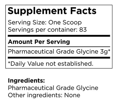 Suplemento Centenarius Nutrition Glicina Em Pó 100g Vegan - Imagem 6