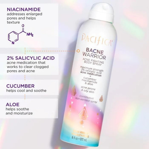 Spray Corporal Pacifica Bacne Warrior Com 2% De Ácido Salicí - Imagem 4