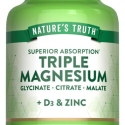 Suplemento Nature&quots Truth Triple Magnesium Complex 60 Cápsul