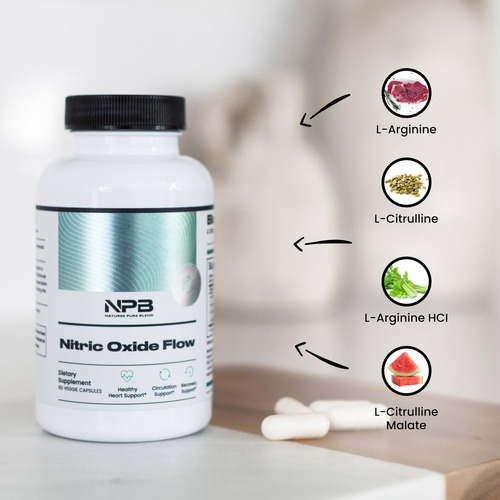 Suplemento De Óxido Nítrico Nature"s Pure Blend 1500mg 60 Cá - Imagem 2
