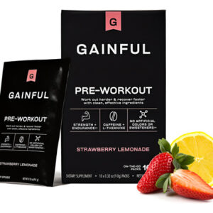 Pó Pré-treino Com Cafeína Natural Morango 10 Quilates