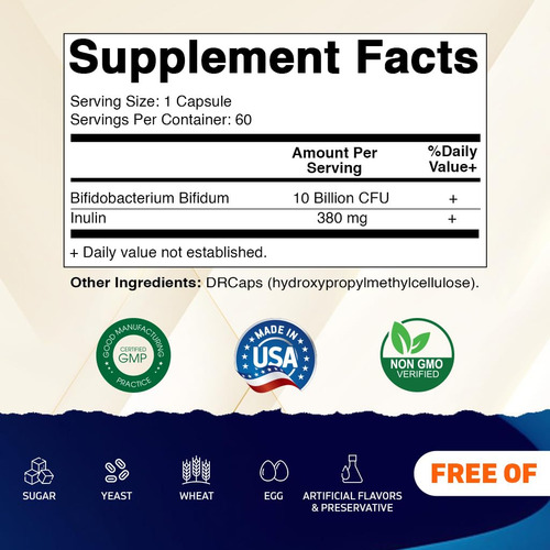 Suplemento Probiótico Vitamático Bifidobacterium Bifidum 10b - Imagem 2