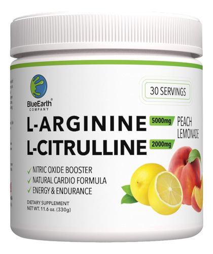 L-arginina 5000mg + L-citrulina 2000mg Complexo Em Pó Su...