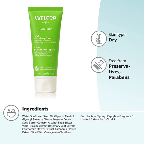 Creme Corporal Weleda Skin Food Light Nourishing 75ml Com Ca - Imagem 3