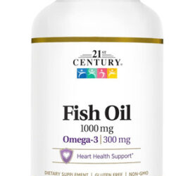21st Century Fish Oil 1000 Mg Cápsulas De Gelatina Mole 120