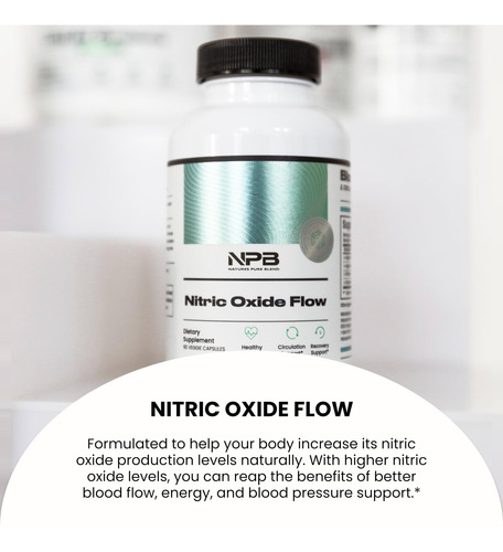 Suplemento De Óxido Nítrico Nature"s Pure Blend 1500mg 60 Cá - Imagem 6