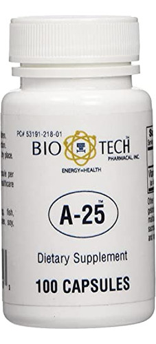 Suplemento Dietético Bio-tech Pharmacal A-25 Vitamina A 100 - Imagem 6