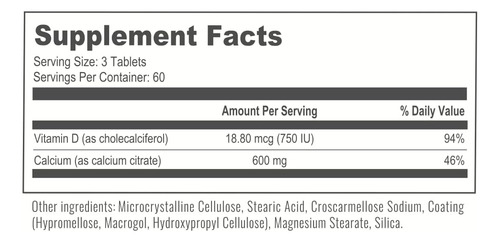 Citrato De Cálcio Bariatricpal Easy Swallow (600 Mg) E Compr - Imagem 11