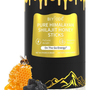 Biyode Himalayan Pure Shilajit Sticks Com Mel Orgânico Açaf
