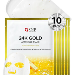 [máscara De Folha] Ampola Snp Shining Nature Purity 24k Gold