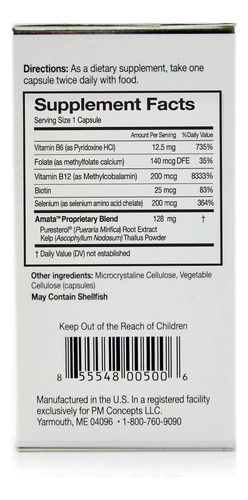 Suplemento Amata Life Pueraria Mirifica Plus 60 Cápsulas - Imagem 4