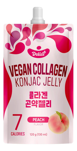 Gelatina Konjac Com Colágeno Vegano Pêssego 120 G X10 - Imagem 2