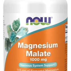 Suplemento Now Malato De Magnésio 1000 Mg 180 Comprimidos