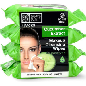 Toalhetes De Limpeza De Maquiagem Global Beauty Care 120 Uni