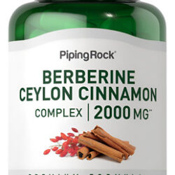 Suplemento Piping Rock Berberine Com Canela De Ceilão 2000mg