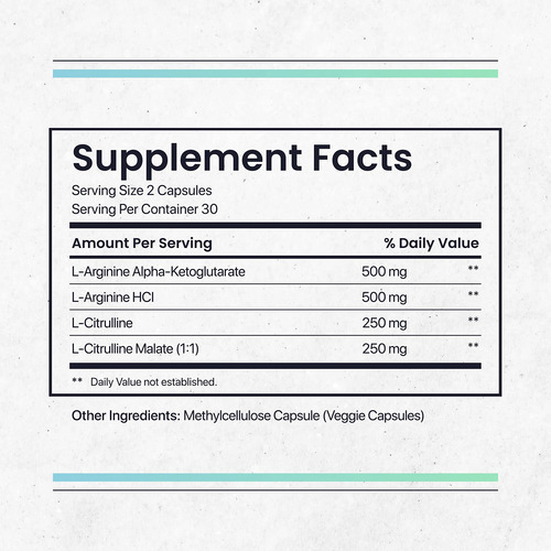 Suplemento De Óxido Nítrico Nature"s Pure Blend 1500mg 60 Cá - Imagem 3