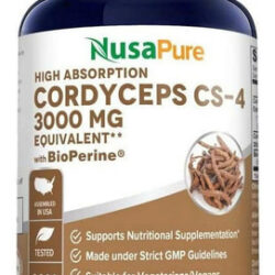 Extrato De Nusapure Cordyceps 3000 Mg 200 Cápsulas Vegetais