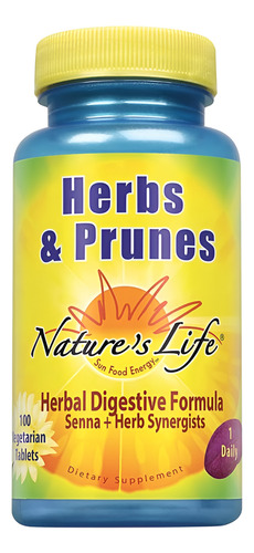 Nature"s Life Ervas E Ameixas Secas 400mg Senna E Mistura De