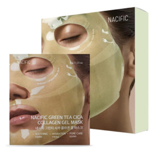 Máscara Facial Nacific Collagen Gel Com Chá Verde Cica 4ea S