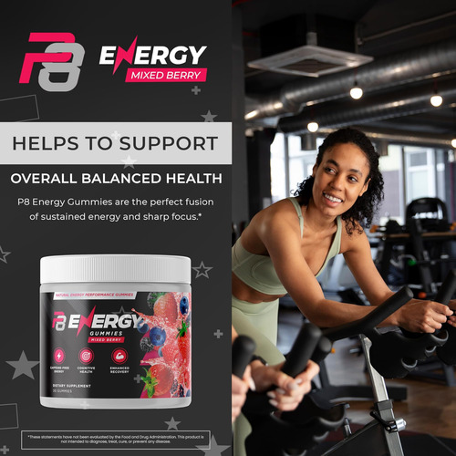 P8 Energy Gummies - Energia Sustentada Sem Cafeína E Foco Ap - Imagem 12