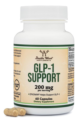 Suplemento Double Wood Glp-1 Eriomin 200 Mg 30 Porções