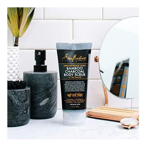 Sheamoisture Sabonete Preto Africano Esfoliante Corporal Co - Imagem 4
