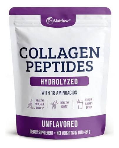 Proteína De Colágeno Em Pó Dr. Matthew. Alimentação De Capim
