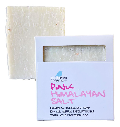 Bluebyrd Sabonetes Life Bar Com Sal Rosa Himalaia Exfoliante