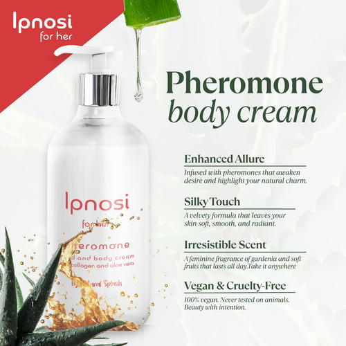 Creme Corporal Com Feromônio Ipnosi Para Mulheres Hidratante - Imagem 6