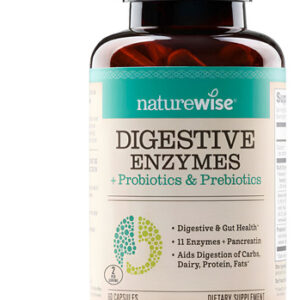 Enzimas Digestivas Naturewise Fornecimento De 60 Cápsulas P