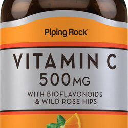 Suplemento Piping Rock De Vitamina C 500 Mg Com Bioflavonóid