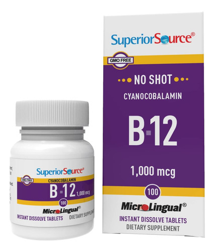 Vitamina B-12 Marca Superior Source 1000 Mcg/100 Comprimidos