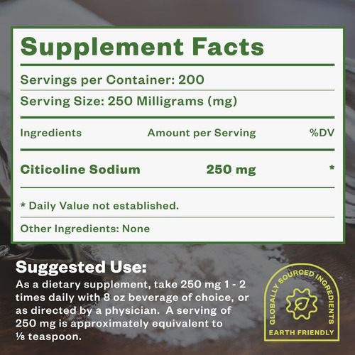 Suplemento Purisure Cdp Choline Powder 50g 200 Porções - Imagem 7