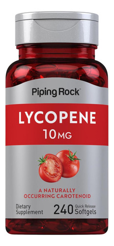 Piping Rock Licopeno 10mg 240 Cápsulas Gelatinosas Suple - Imagem 8