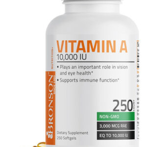 Bronson Vitamina A 10.000 Ui Fórmula Premium Sem Ogm