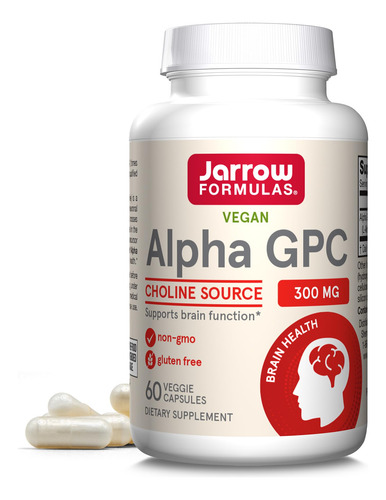 Suplemento Jarrow Formulas Alpha Gpc 300 Mg 60 Cápsulas Vege