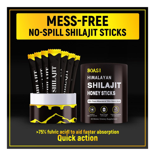 30pcs Mascultos Fortes Himalaia Shilajit Paus De Mel Com 85+ - Imagem 8
