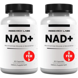 Suplemento Research Labs Nad+ 2 Para 1 Com Riboyoung 120 Cáp