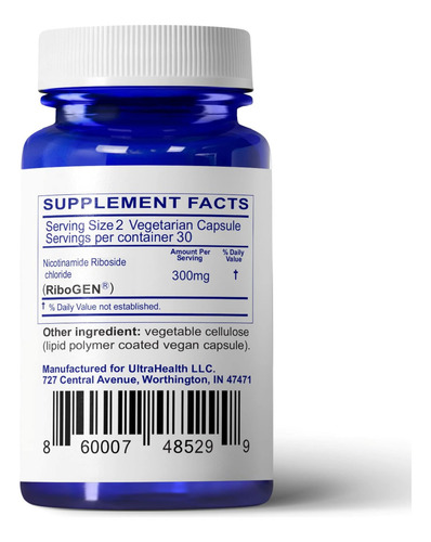 Ribosídeo De Nicotinamida (nr) De Melhor Valor 300 Mg Novas - Imagem 4