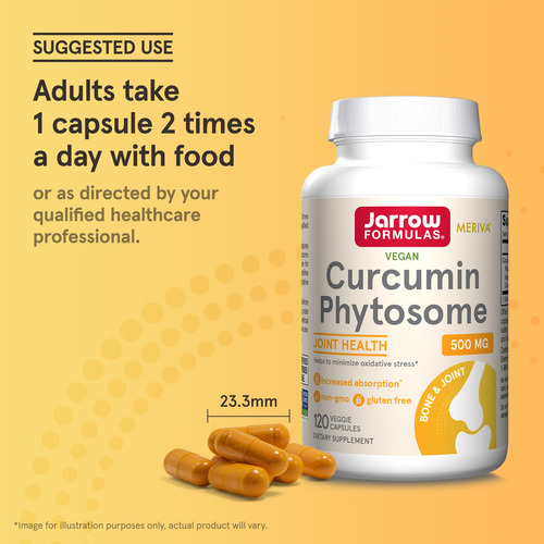 Suplemento Jarrow Formulas Curcumina Fitossoma 500 Mg 120 Cá - Imagem 7