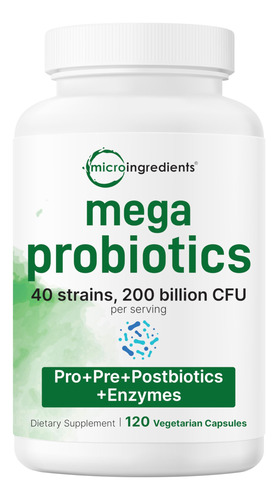 Microingredientes Probióticos Mega 200b Cfu 120 Cápsulas