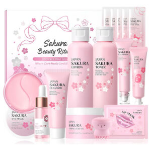 Conjunto De Cuidados Com A Pele Mrcuvaryas Japan Sakura 15 U