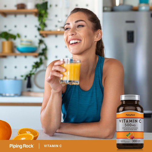 Suplemento Piping Rock De Vitamina C 500 Mg Com Bioflavonóid - Imagem 6